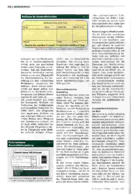 Vorschauseite 3: Arzneimittelmanagement auf Britisch