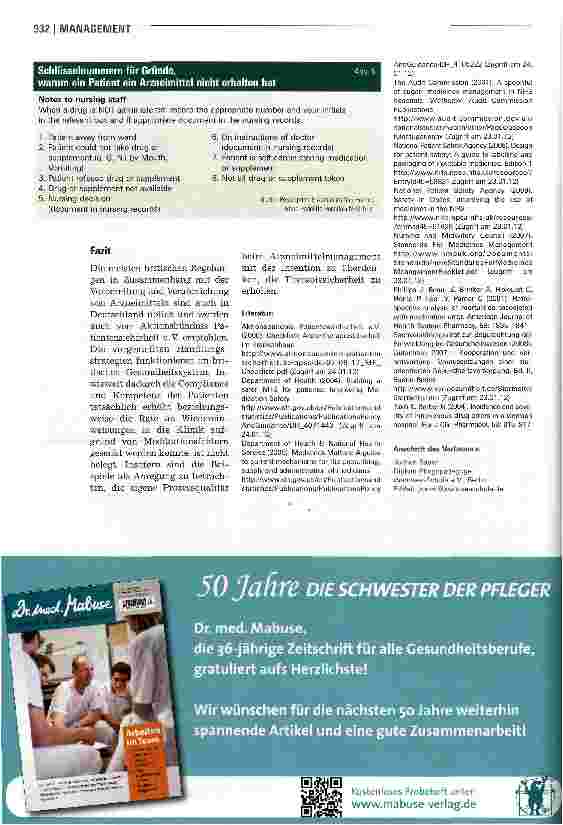 Vorschauseite 5: Arzneimittelmanagement auf Britisch