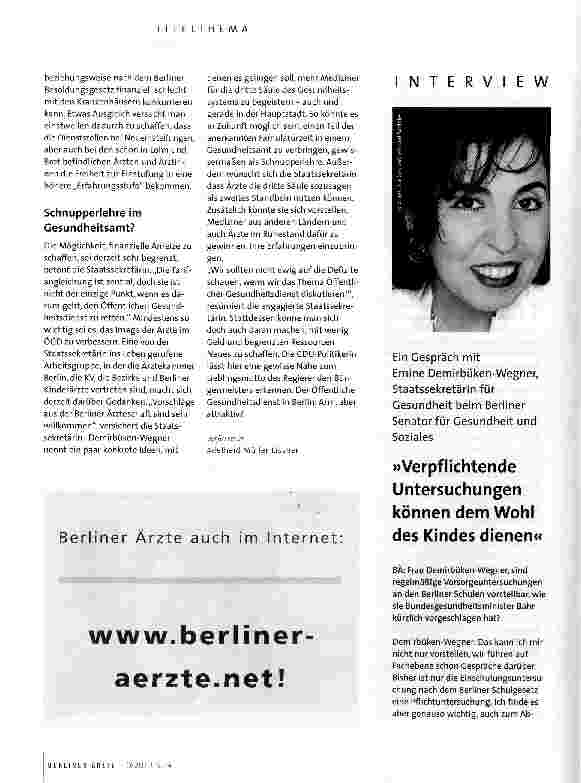 Vorschauseite 5: Der Öffentliche Gesundheitsdienst in Berlin - arm, aber attraktiv-