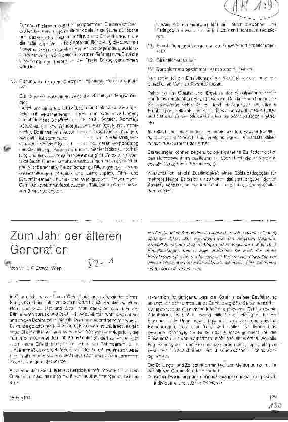 Vorschauseite 1: Zum Jahr der älteren Generation