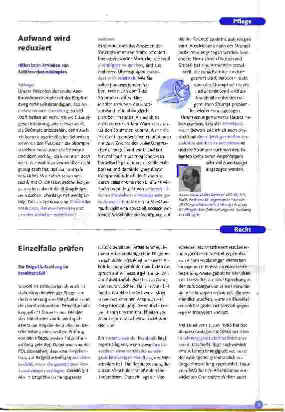 Vorschauseite 3: PDL praxis, Magazin für die Pflegedienstleitung