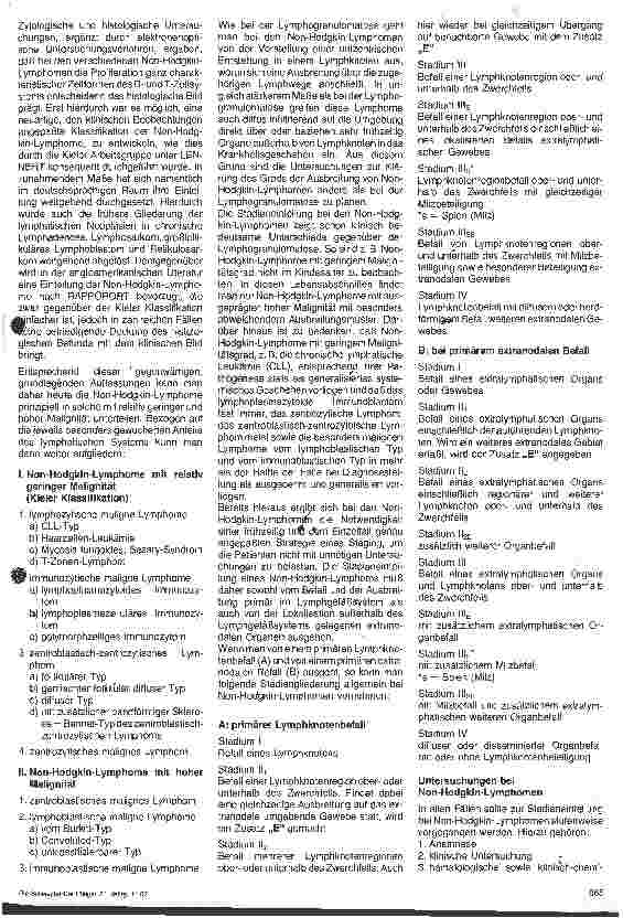 Vorschauseite 2: Die Therapie der Leukämien - Eine Standortorientierung 4. Teil (Schluß): die Non-Hodgkin-Lymphome