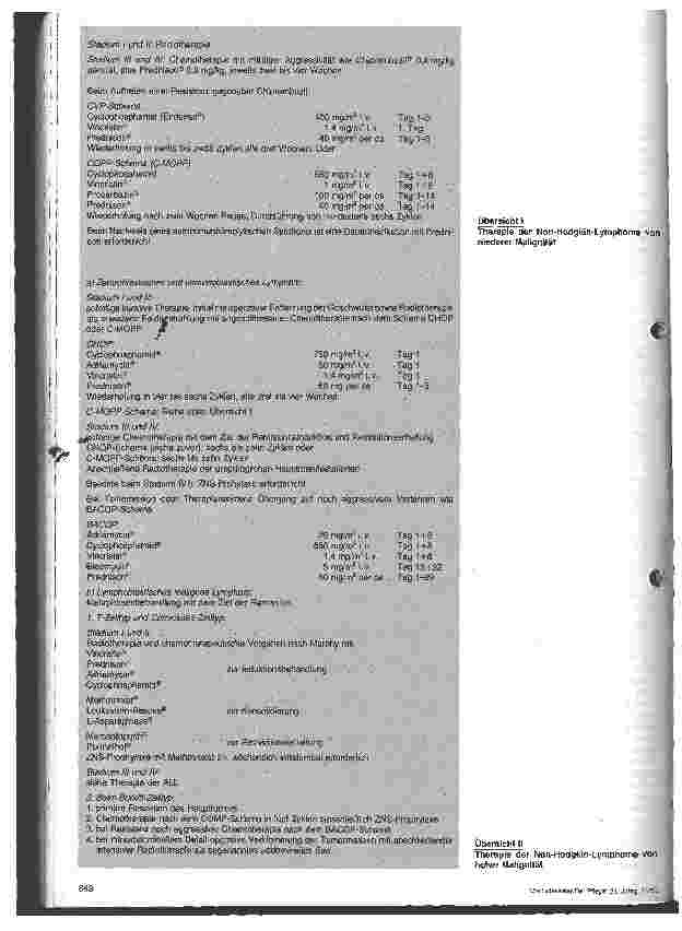 Vorschauseite 5: Die Therapie der Leukämien - Eine Standortorientierung 4. Teil (Schluß): die Non-Hodgkin-Lymphome