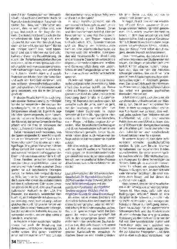 Vorschauseite 2: Die Reproduktionstechnologien gewinnen an Bedeutung