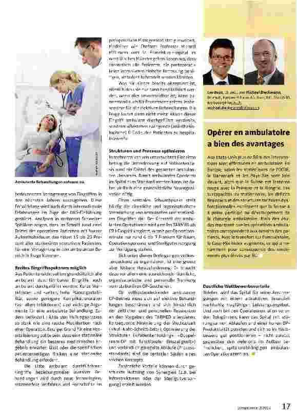 Vorschauseite 2: Ambulantes Operieren: vom Risiko zur Chance