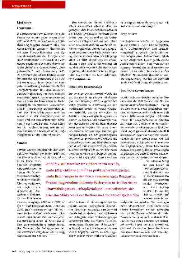 Vorschauseite 3: Erfahrungen und Selbstverständnis von Bachelorstudierenden in der Praxis