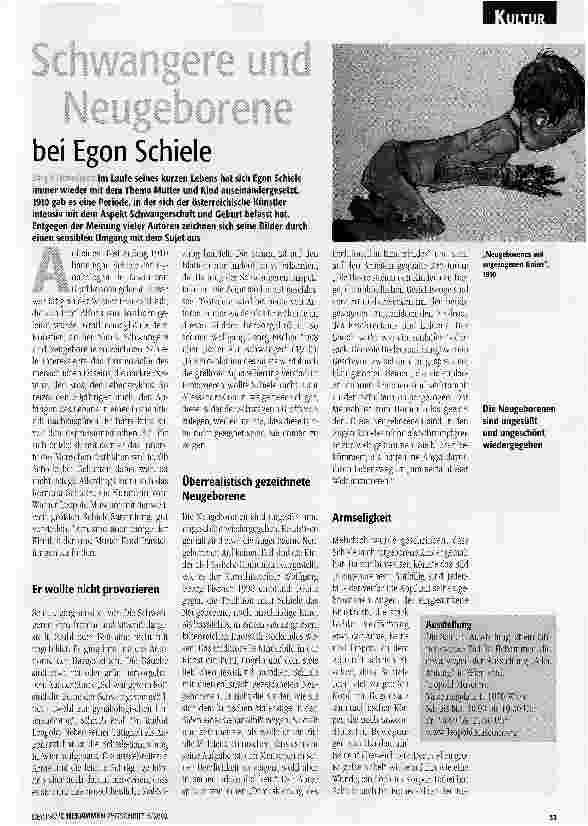 Vorschauseite 1: Schwangere und Neugeborene bei Egon Schiele