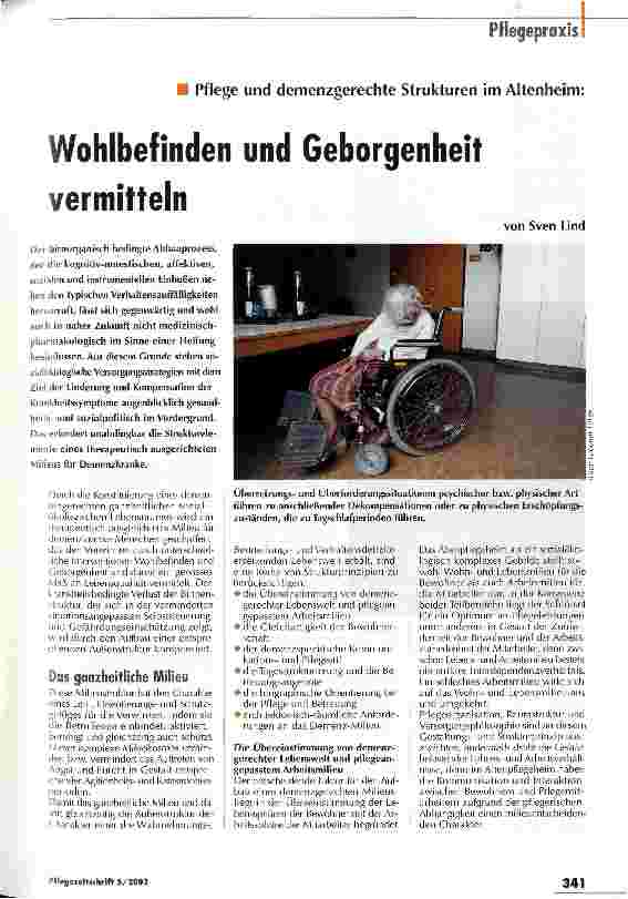 Vorschauseite 1: Wohlbefinden und Geborgenheit vermitteln