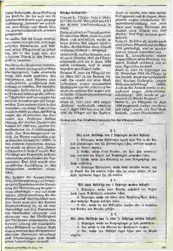 Vorschauseite 3: Freie Zeit gab es damals kaum - Leben und Arbeit der Irrenwärterinnen und -wärter in der Provinzial- Irrenanstalt Bonn 1882-1933