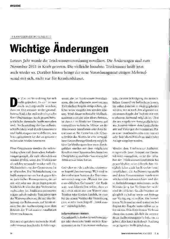 Vorschauseite 1: Wichtige Änderungen
