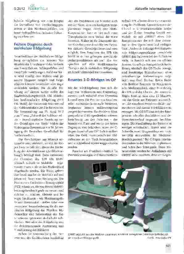 Vorschauseite 4: Medizintechnik/ Bildgebende Systeme