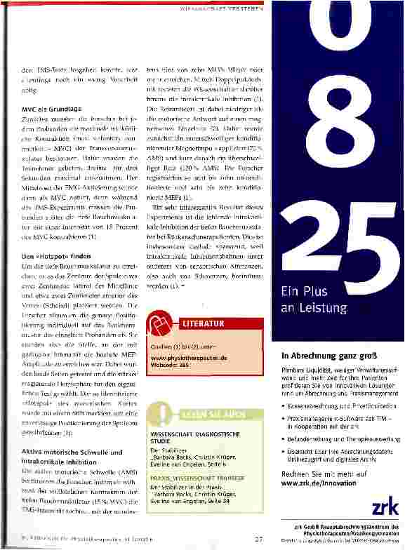 Vorschauseite 2: Nach kortikalen Veränderungen forschen