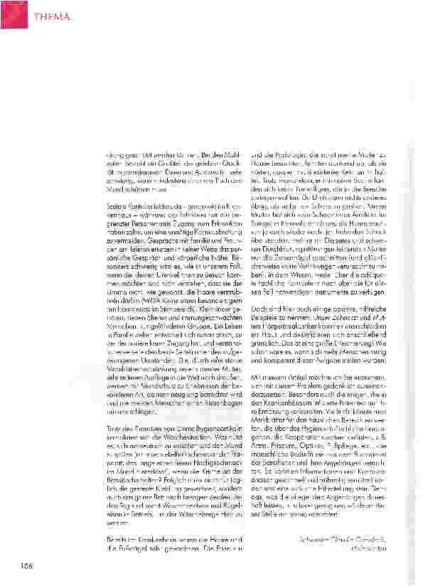 Vorschauseite 2: MRSA-Die Herausforderung im häuslichen Umfeld