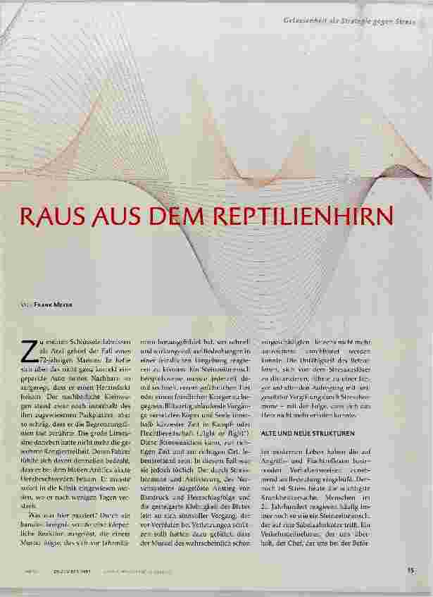 Vorschauseite 2: Raus aus dem Reptilienhirn