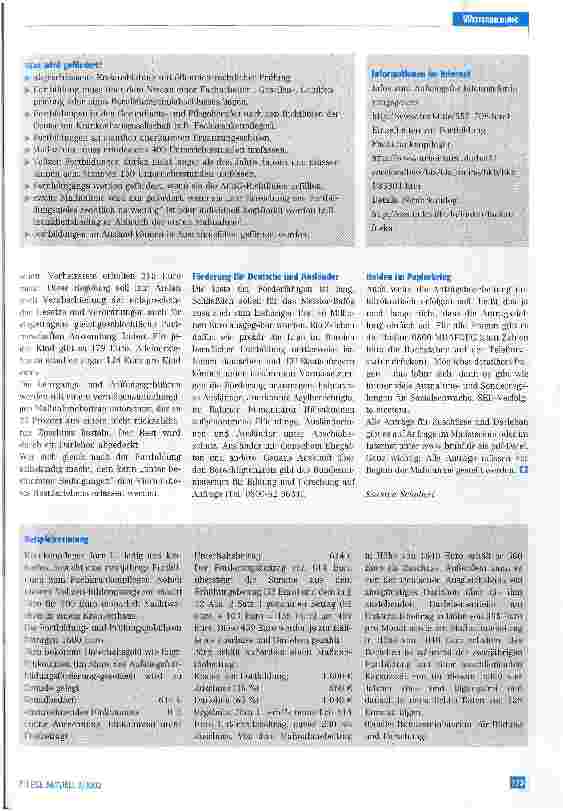 Vorschauseite 2: Jetzt auch Meister-Bafög für die Pflegeberufe