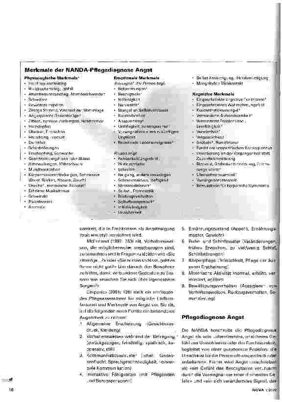 Vorschauseite 3: Angst bei alten Menschen Pflegeassessment, -diagnose und -interventionen