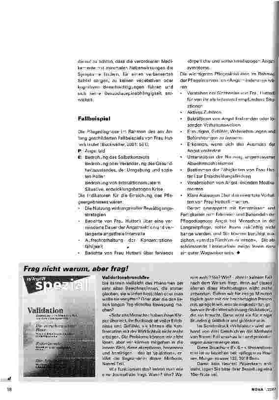 Vorschauseite 5: Angst bei alten Menschen Pflegeassessment, -diagnose und -interventionen