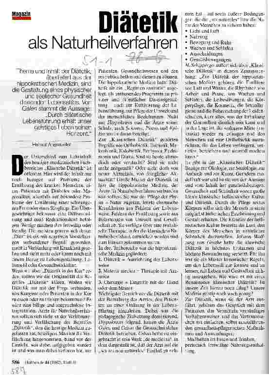 Vorschauseite 1: Diätetik als Naturheilfverfahren