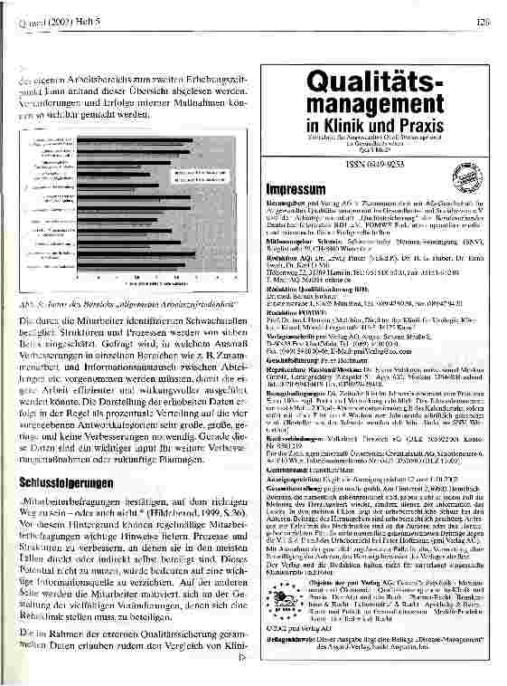 Vorschauseite 3: Mitarbeiterbefragung: Bestandteil externer Qualitätssicherung und input für das interne Qualitätsmanagement