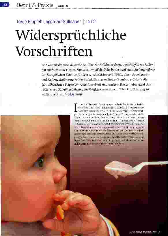 Vorschauseite 1: Widersprüchliche Vorschriften