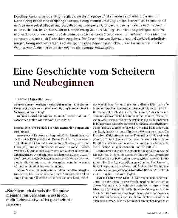 Vorschauseite 1: Eine Geschichte vom Scheitern und Neubeginnen