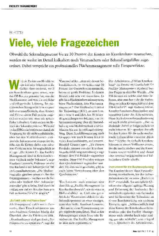 Vorschauseite 1: Viele, viele Fragezeichen
