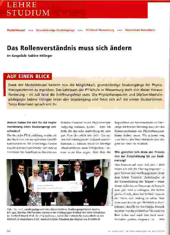 Vorschauseite 1: Das Rollenverständnis muss sich ändern