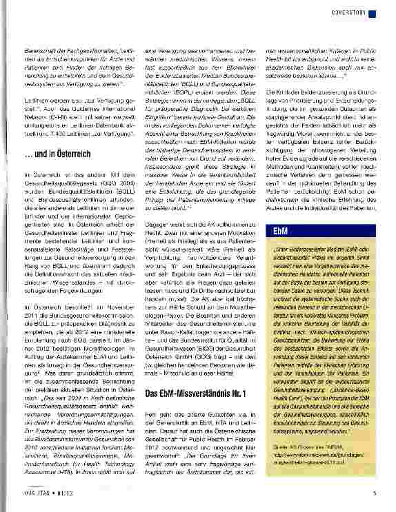 Vorschauseite 2: Leitlinien in Osterreich: Nichts geht mehr