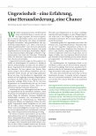Vorschauseite 1: Ungewissheit - eine Erfahrung, eine Herausforderung, eine Chance