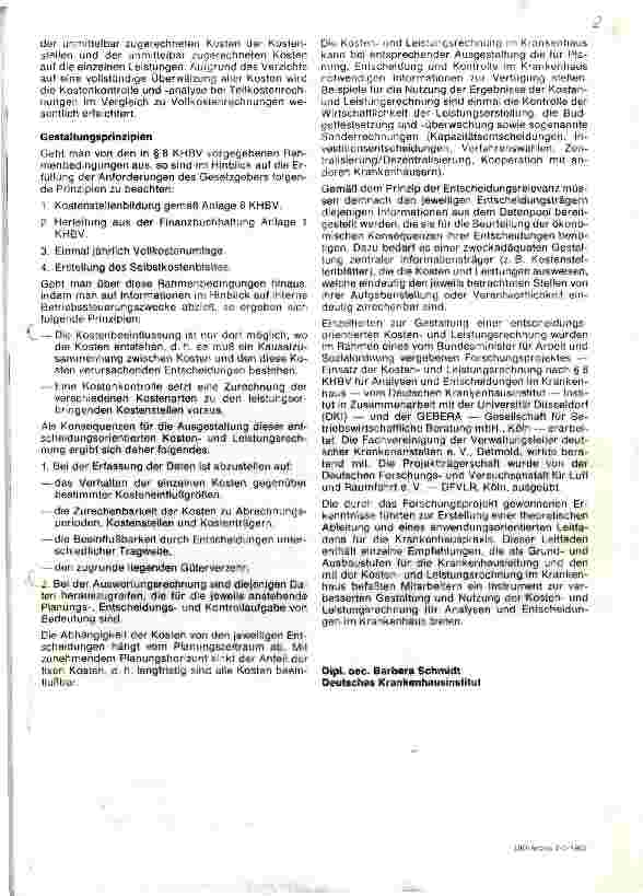 Vorschauseite 2: Kosten und Leistungsrechnung im Krankenhaus -- ein Instrument zur internen Betriebssteuerung