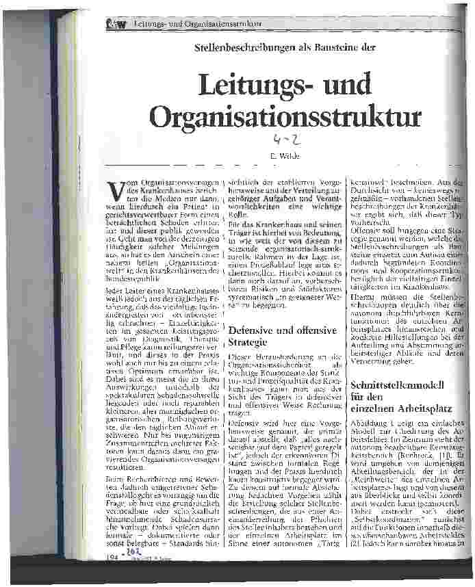 Vorschauseite 1: Stellenbeschreibungen als Bausteine der Leitungsund Organisationsstruktur