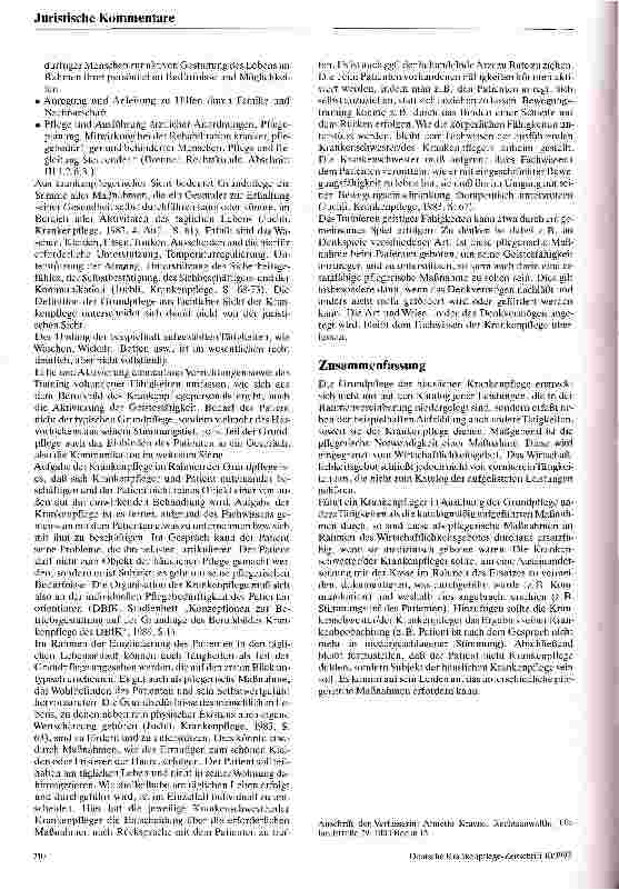 Vorschauseite 4: Grundpflege in der häuslichen Krankenpflege Ein Rechtsgutachten