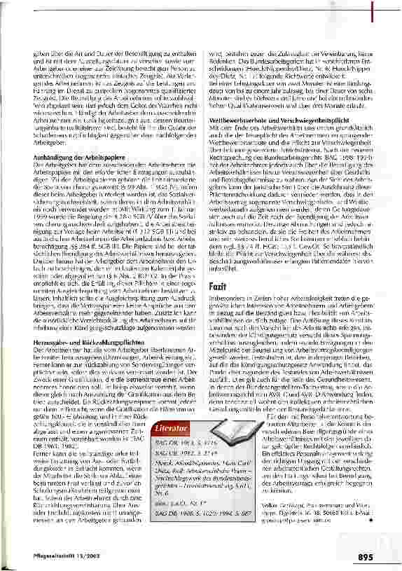 Vorschauseite 5: Das Gesetz schützt Arbeitnehmer und Arbeitgeber