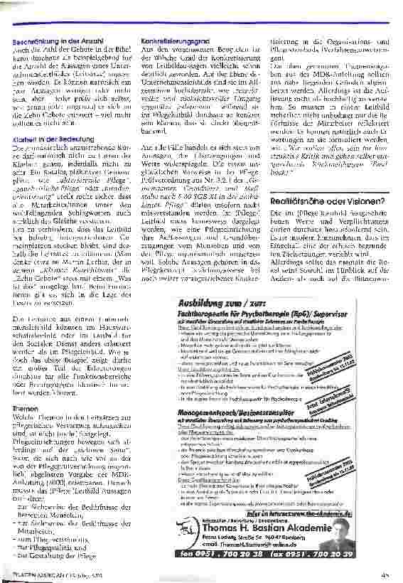 Vorschauseite 3: Anforderungen und Fallstricke im Pflegeleitbild