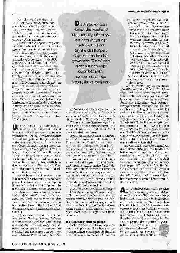 Vorschauseite 3: Von der Angst den Kopf zu verlieren