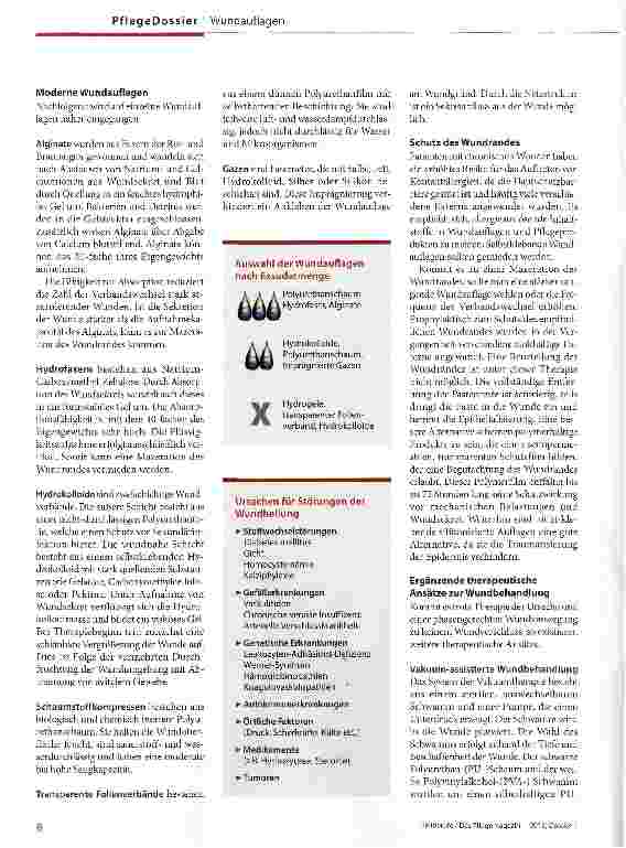 Vorschauseite 3: Mit Made, Schaum und Alginat -Bewährte und neue Therapien