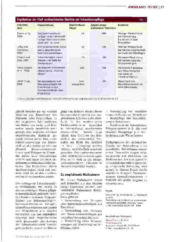 Vorschauseite 3: Behandlung und Prävention wissenschaftlich ausgewertet