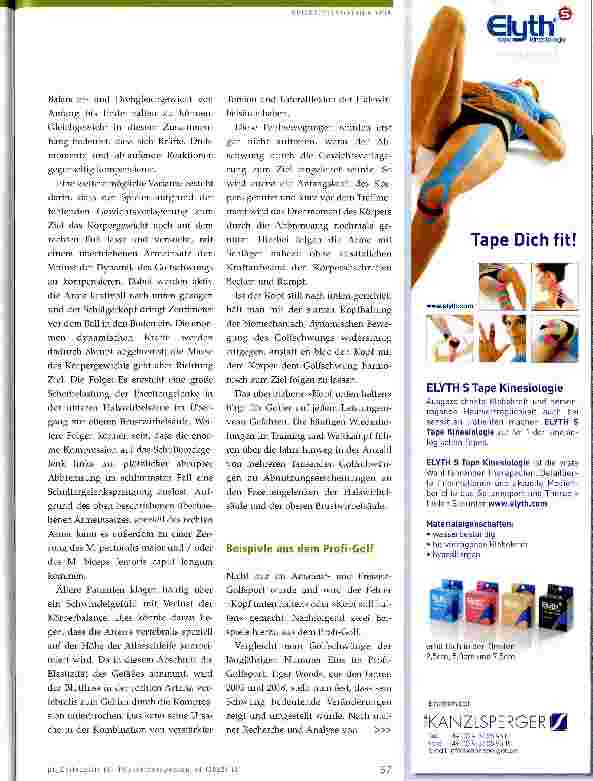 Vorschauseite 3: »Kopf still halten« - des Golfers Fluch?