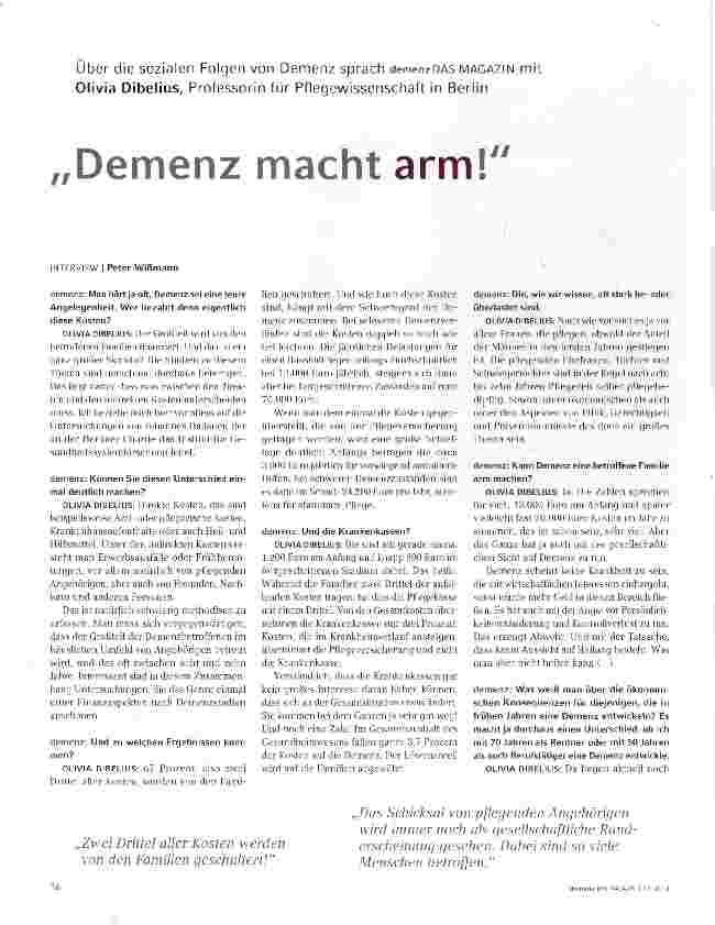 Vorschauseite 1: Demenz macht arm