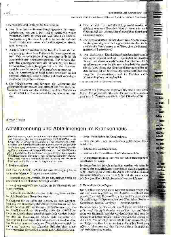 Vorschauseite 6: Die Krankenhäuser nach Inkrafttreten des Krankenhaus-Kostendämpfungsgesetzes