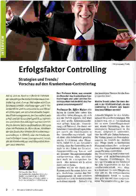 Vorschauseite 1: Erfolgsfaktor Controlling