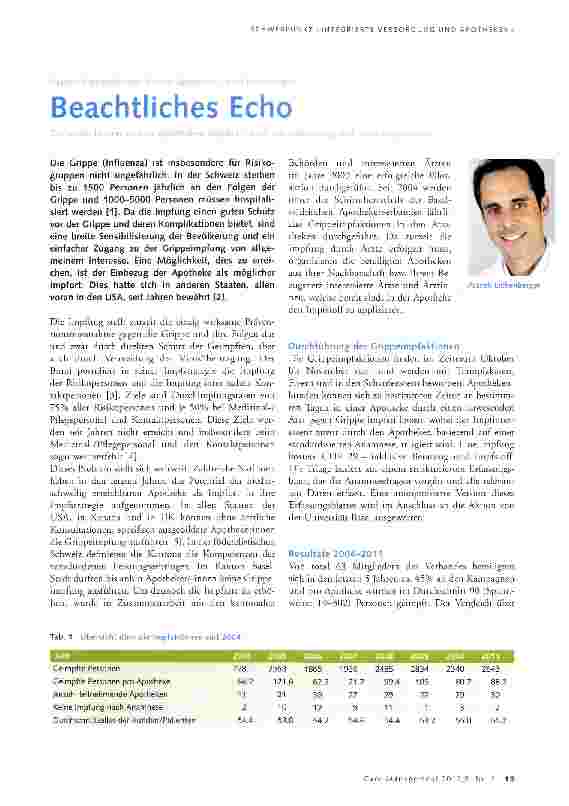 Vorschauseite 1: Beachtliches Echo