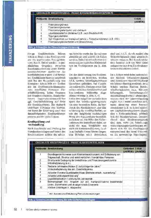 Vorschauseite 3: Die Strategie ist entscheidend! Anforderungen von Kreditinstituten bei der Kreditgewährung an Krankenhäuser