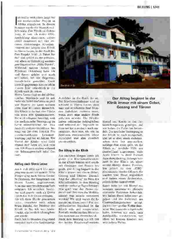 Vorschauseite 2: Patin für Sierra Leone