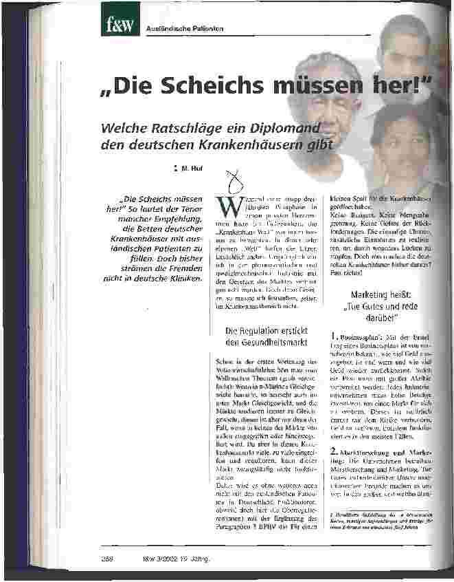Vorschauseite 1: Die Scheichs müssen her!