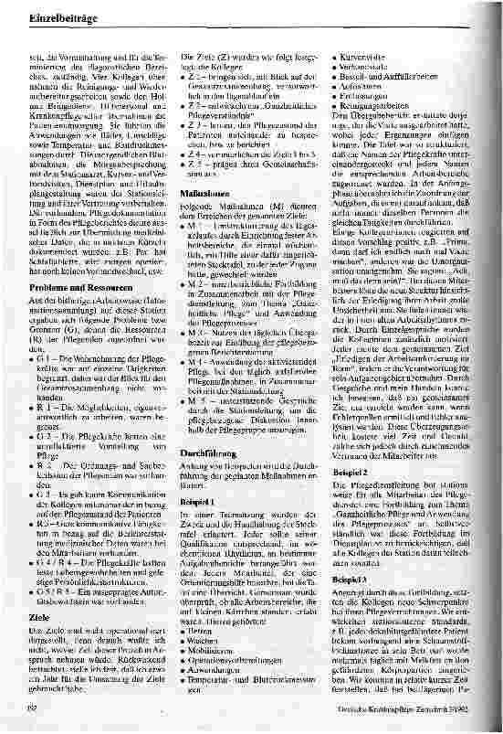Vorschauseite 2: Grenzen der Ganzheitlichen Pflege im Akutkrankenhaus Erfahrungsbericht einer Stationsschwester