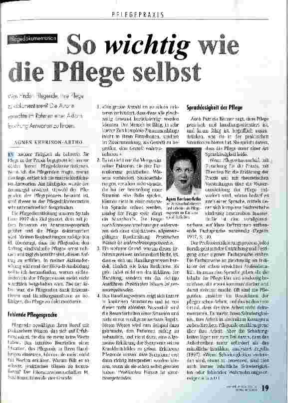 Vorschauseite 1: So wichtig wie die Pflege selbst