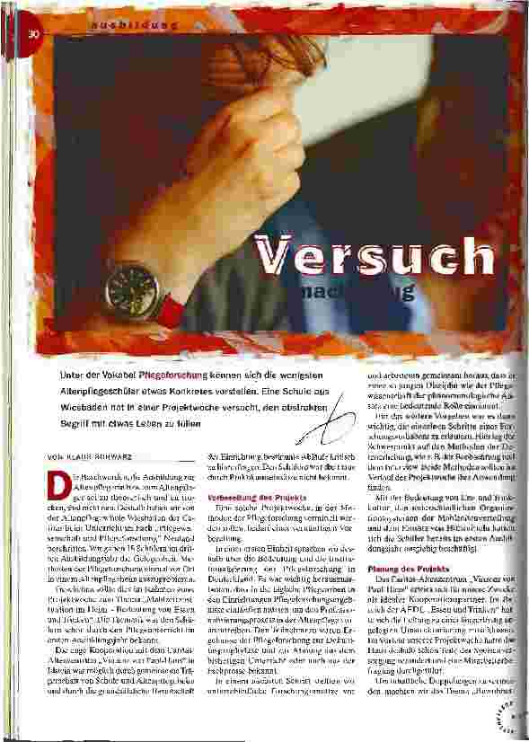 Vorschauseite 1: Versuch macht klug