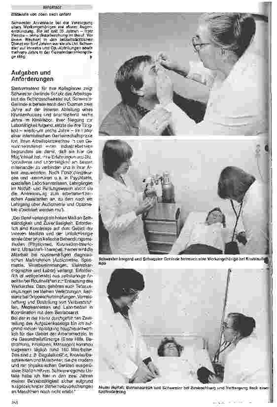 Vorschauseite 4: Mithilfe bei arbeitsmedizinischen Kontrolluntersuchungen im Aufgabenbereich der Betriebsschwestern