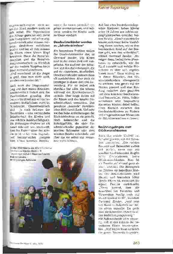 Vorschauseite 2: Jenseits der Normalität Leben mit einem herzkranken Kind
